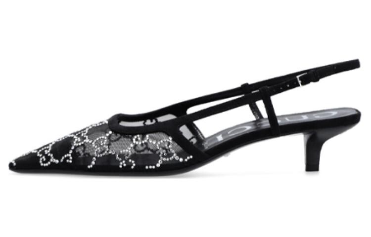 Сандалии GUCCI GG 35mm Slingback Pumps