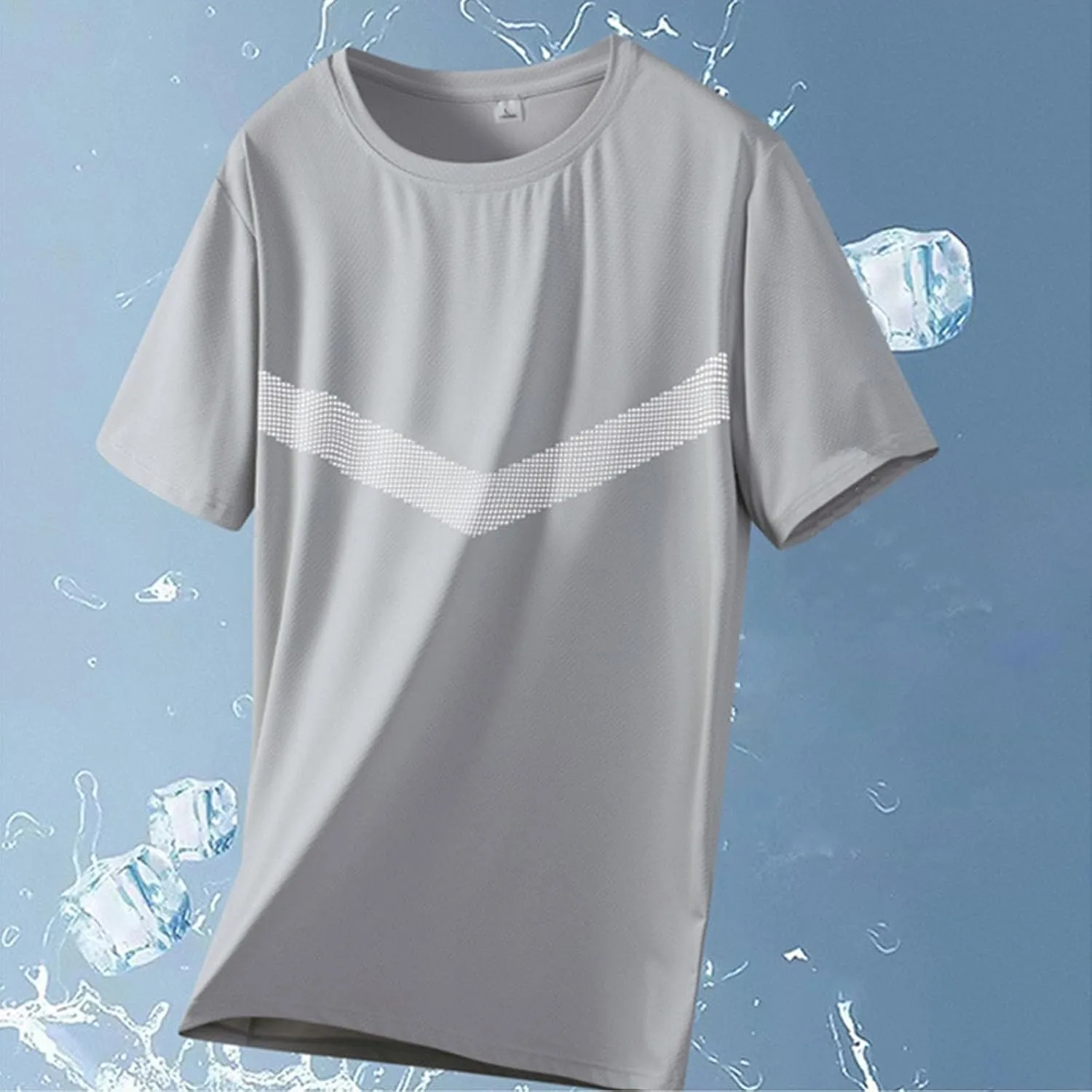 Мужская футболка с коротким рукавом Rash Guard UPF 50+ для бега и пляжа — фото 2