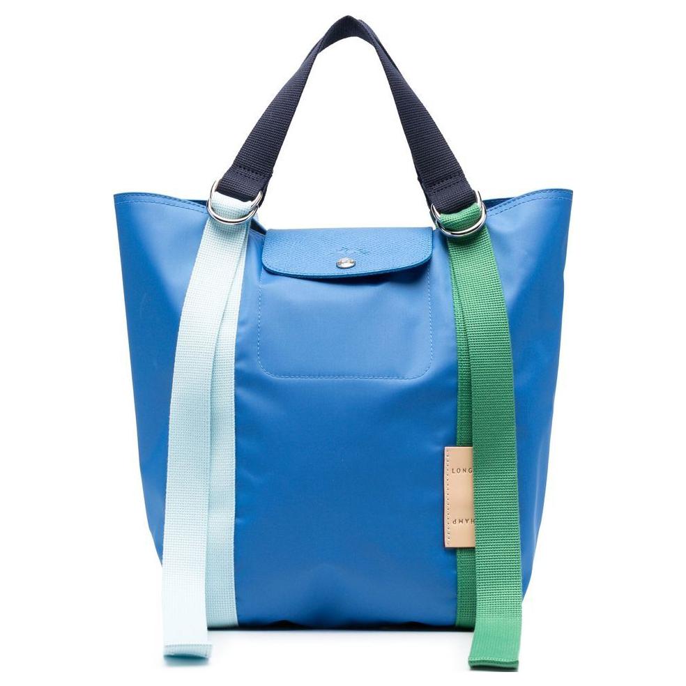 

Le Pliage Re play Canvas With Leather Trim Canvas Bag, One Shoulder Handbag Regular Women's Blue LONGCHAMP