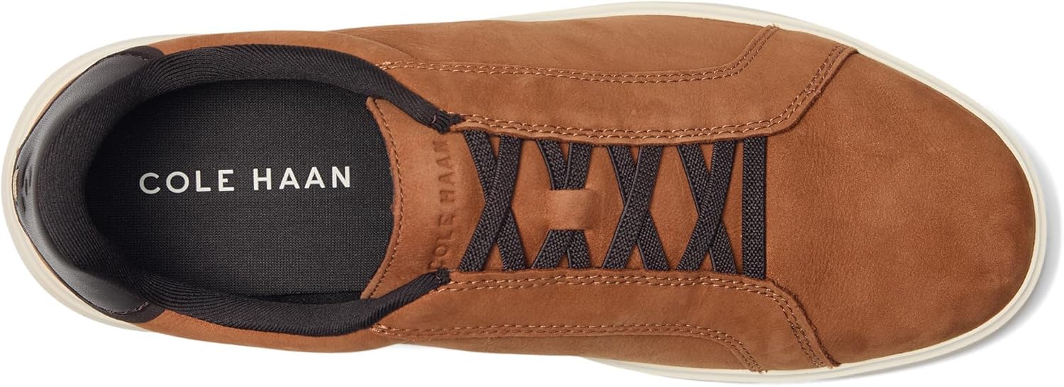 Мужские слипоны Cole Haan Grand Crosscourt с дневной шнуровкой, темный шоколад — фото 2