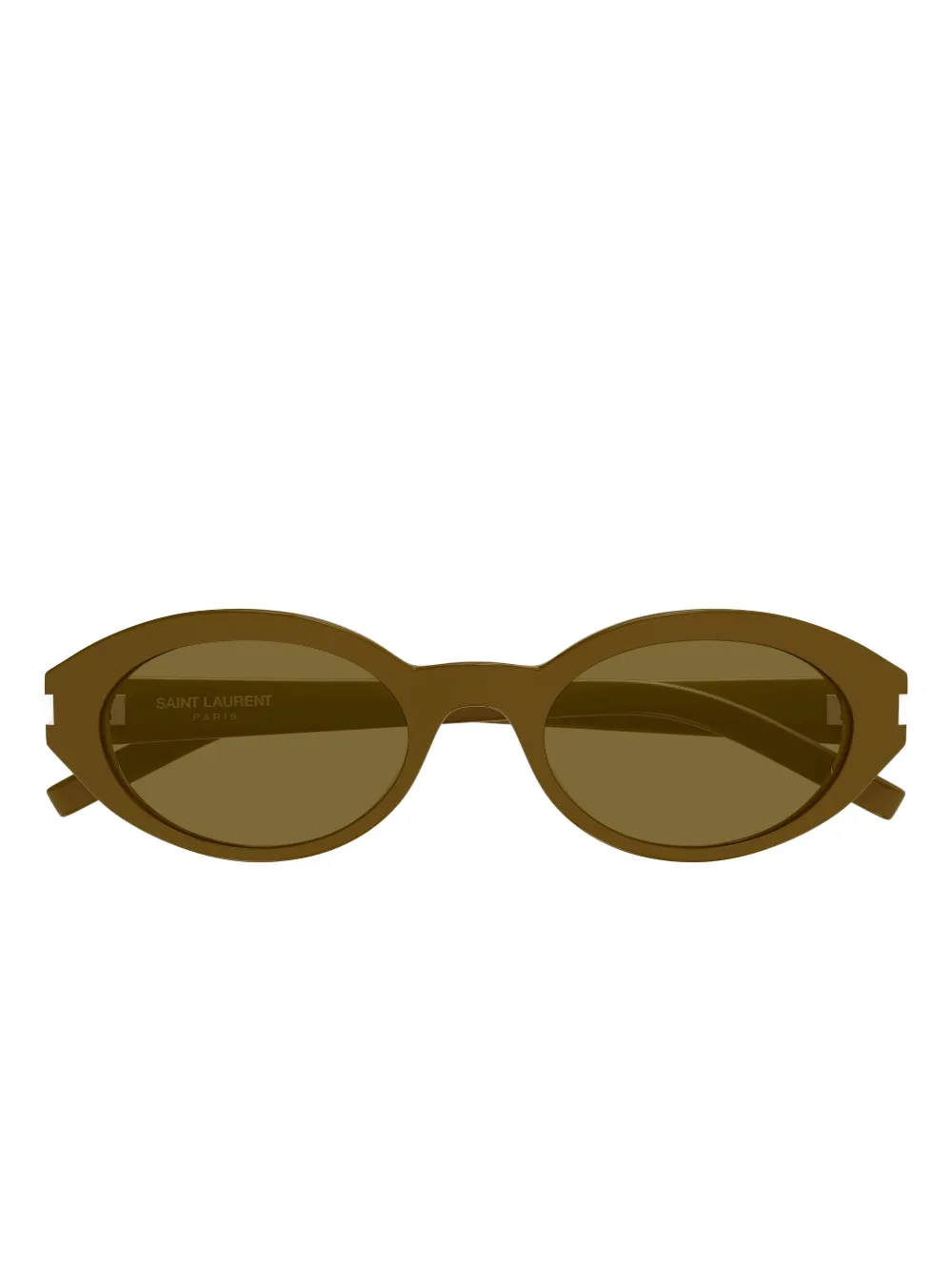 

Солнцезащитные очки в овальной оправе Saint Laurent, зеленый