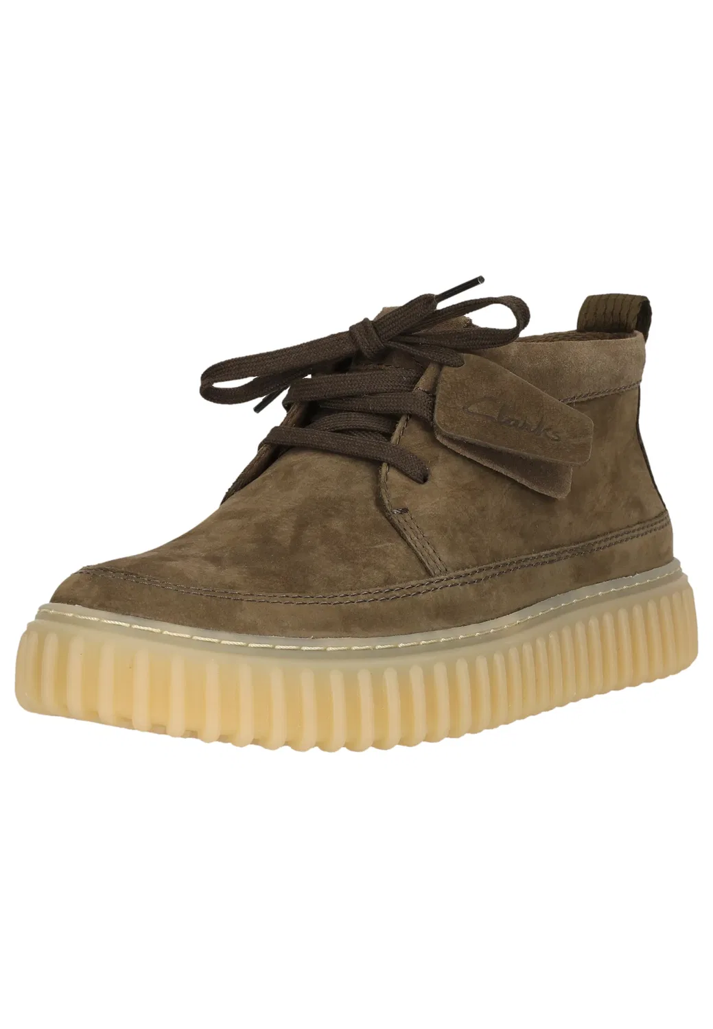 Ботинки с рифленой подошвой, Clarks, хаки