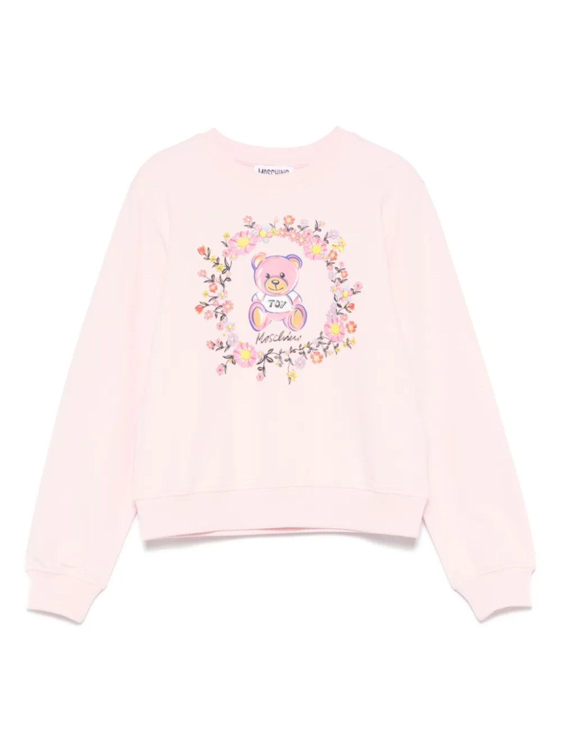 

Moschino Kids толстовка с принтом, розовый
