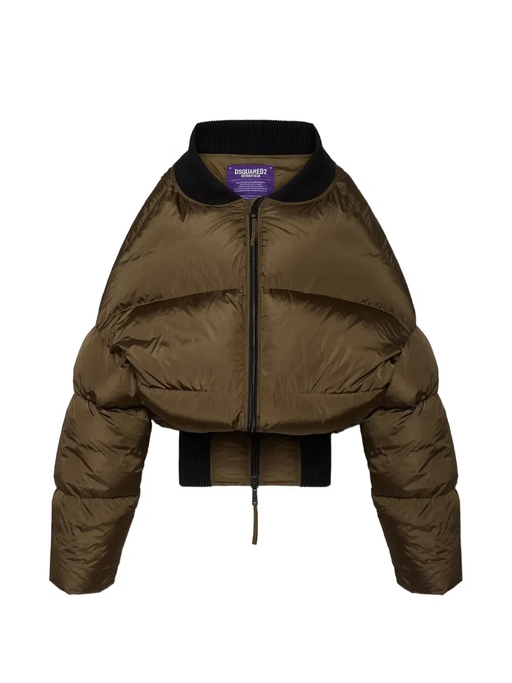 Пуховик Big DSQUARED2, зеленый