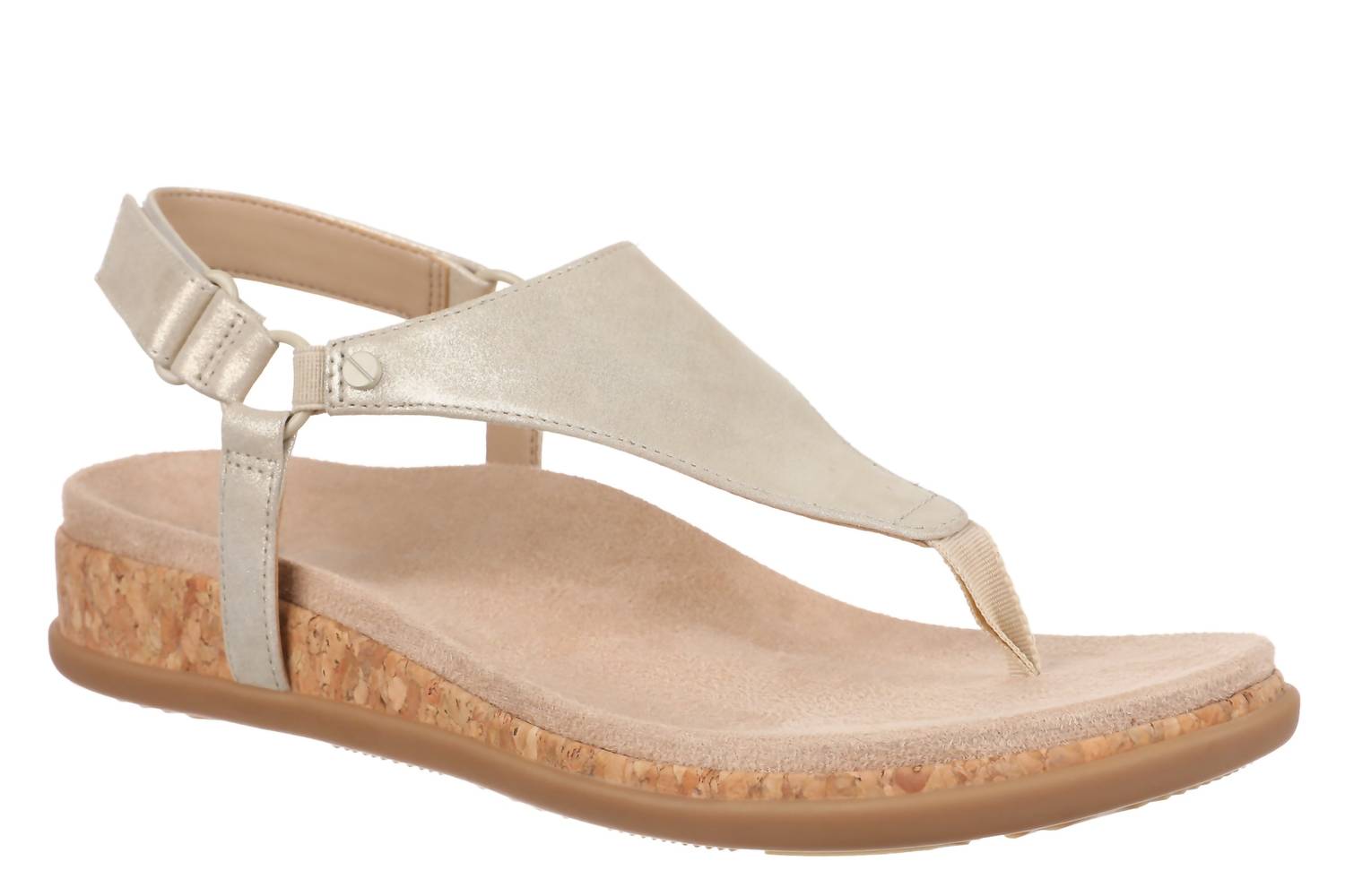 Women's Kirra Toe Post Walking Sandal In Gold Vionic