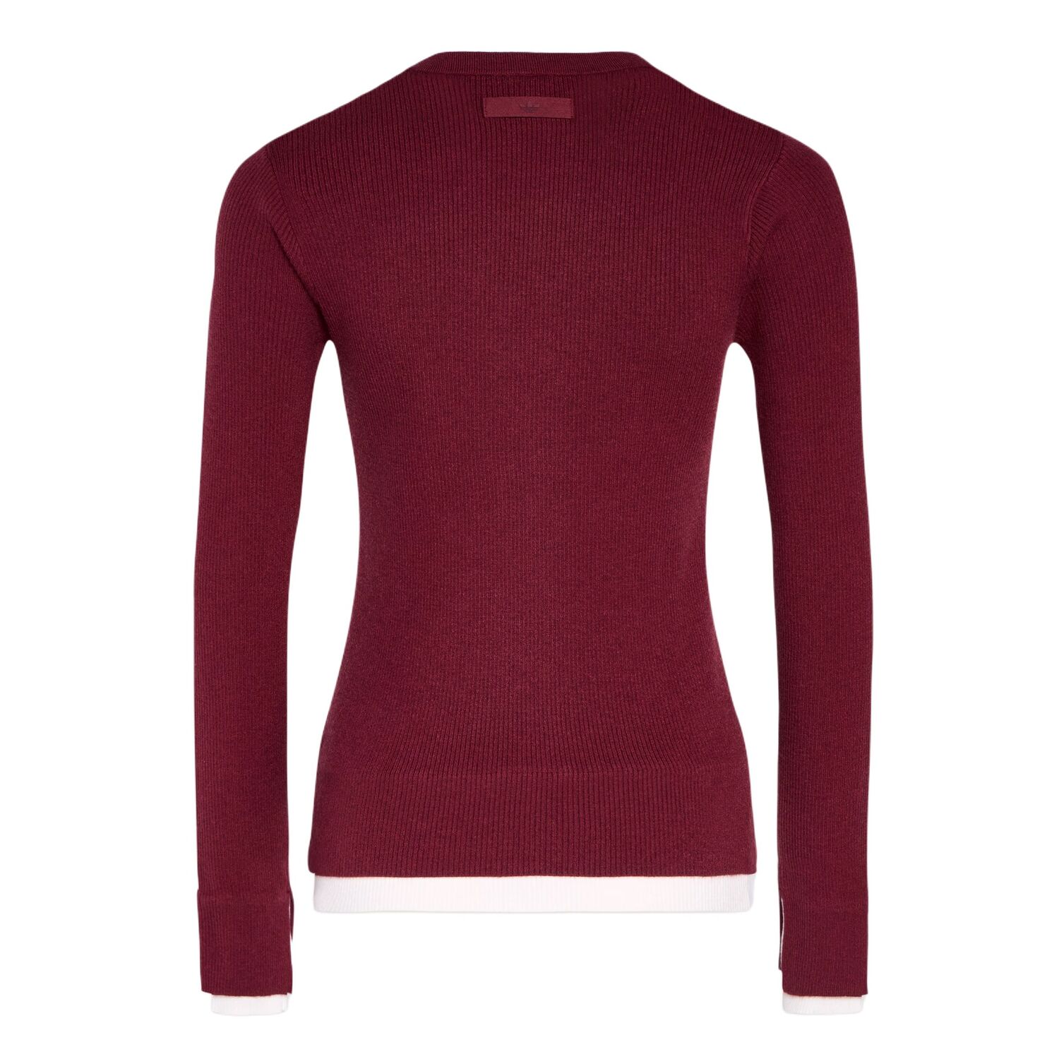 FW25 Premium 3S BUTTON Кашемировый свитер женский Adidas Originals, красный — фото 3