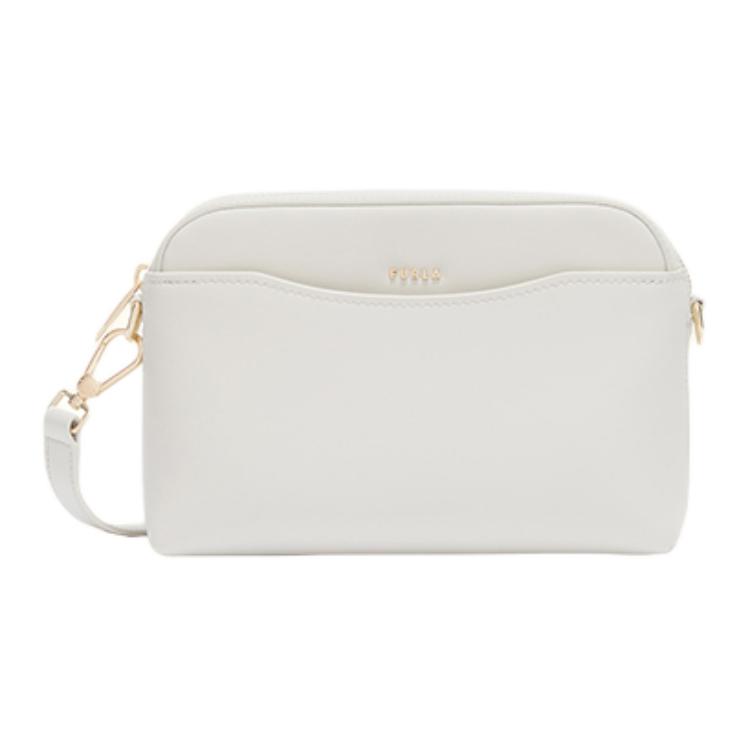 

Furla Кожаная сумка через плечо мини женская зефирно-белая