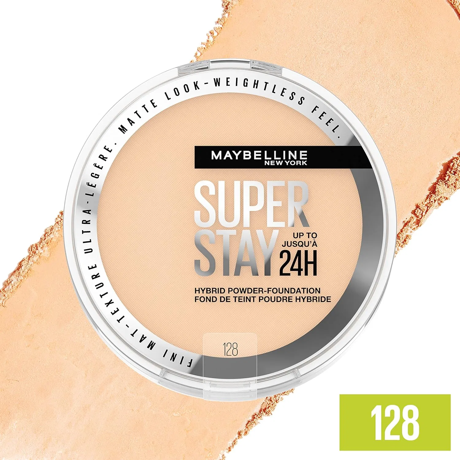 Компактная тональная пудра Maybelline Super Stay 24HR Hybrid Powder Foundation 128, 5.67 г — фото 4