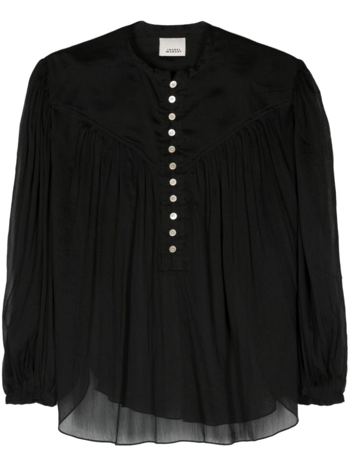 

Блуза Kiledia из смесового хлопка ISABEL MARANT, черный