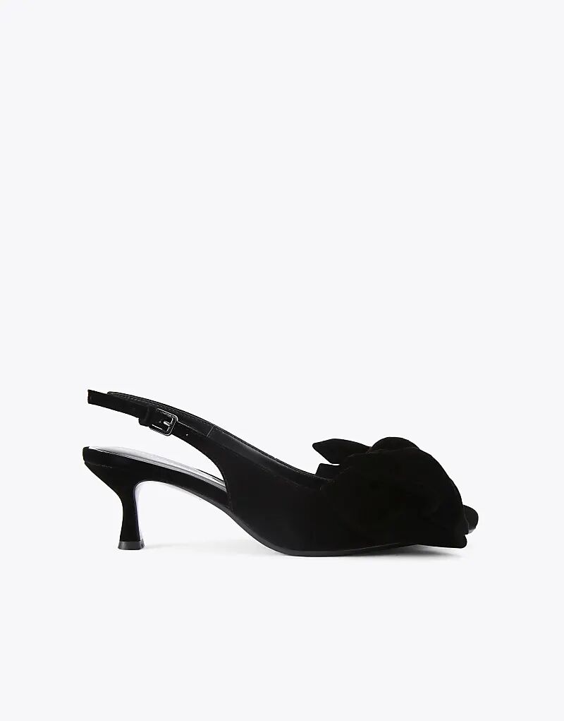 Туфли KG Kurt Geiger Tilly на каблуке-банте черного цвета
