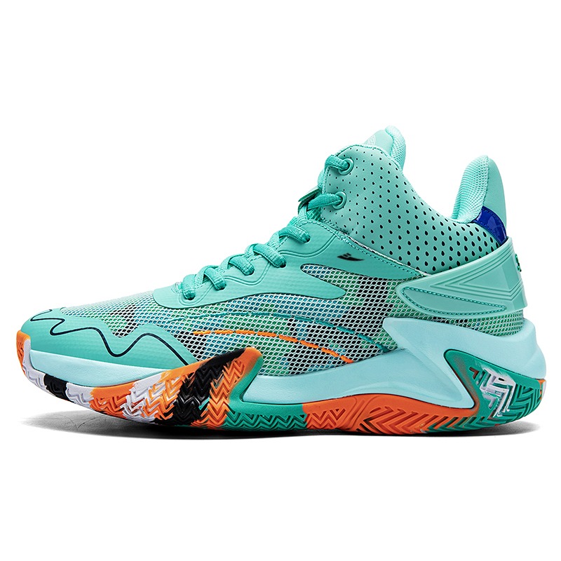 

Баскетбольные кроссовки Shock Absorbers Mid Top для детей и подростков Kuding, синий