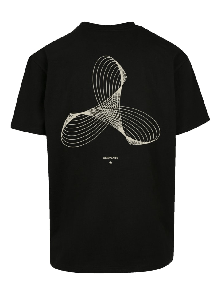 

Футболка оверсайз с геометрическим рисунком черного цвета F4NT4STIC, Черный, Футболка оверсайз с геометрическим рисунком черного цвета F4NT4STIC