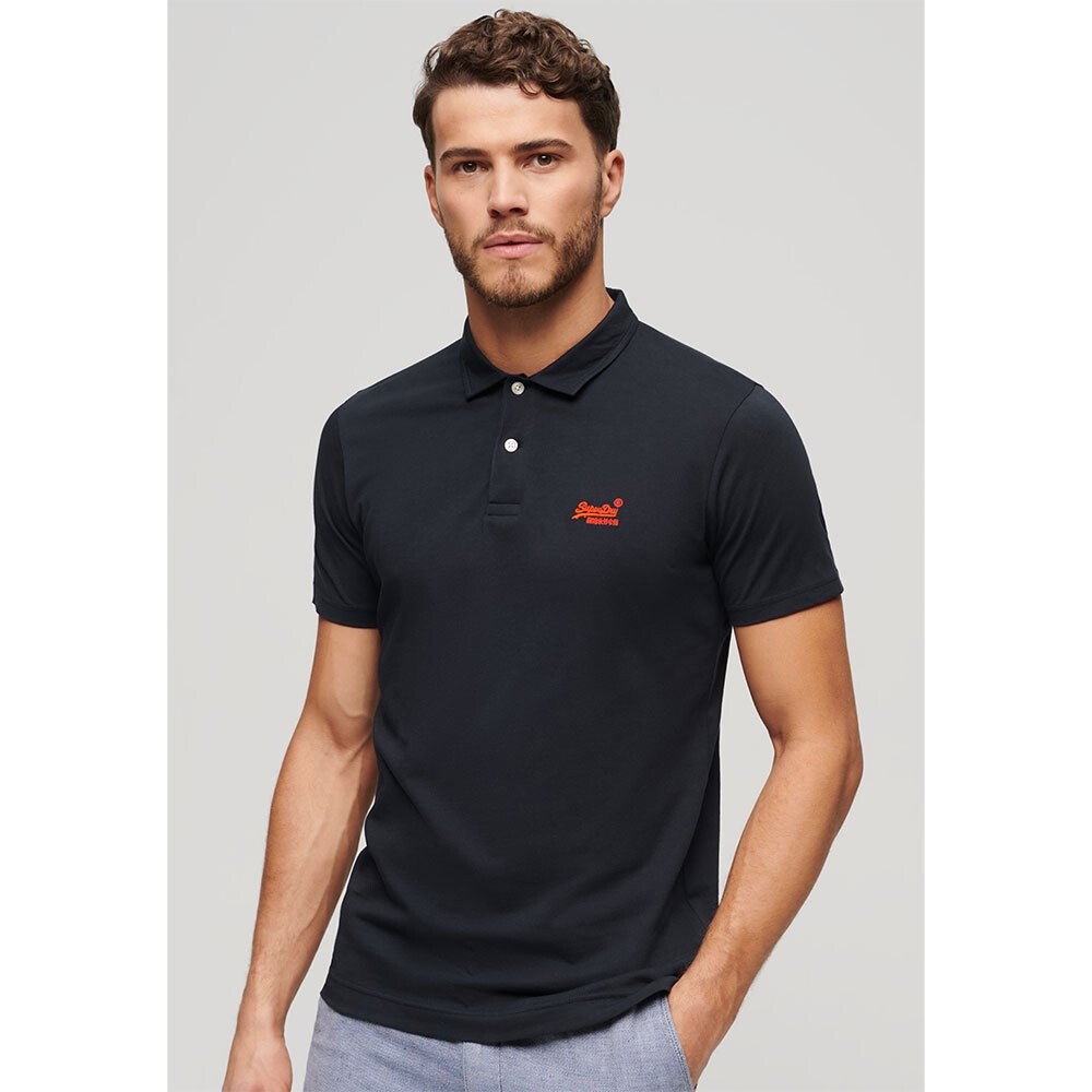 

Поло Superdry Essential Logo Neon, синий