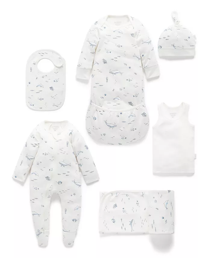 

Набор для новорожденных мальчиков Hospital Pack Purebaby, синий