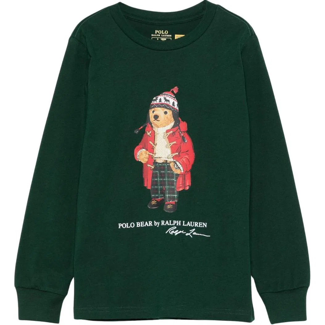 Свитшот детский зеленый Polo Ralph Lauren