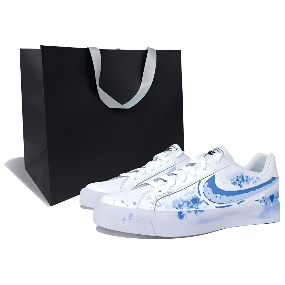 

Кроссовки Nike Court Royale Skateboarding Shoes Unisex Low-top Blue, цвет Heartbeat Index BOX