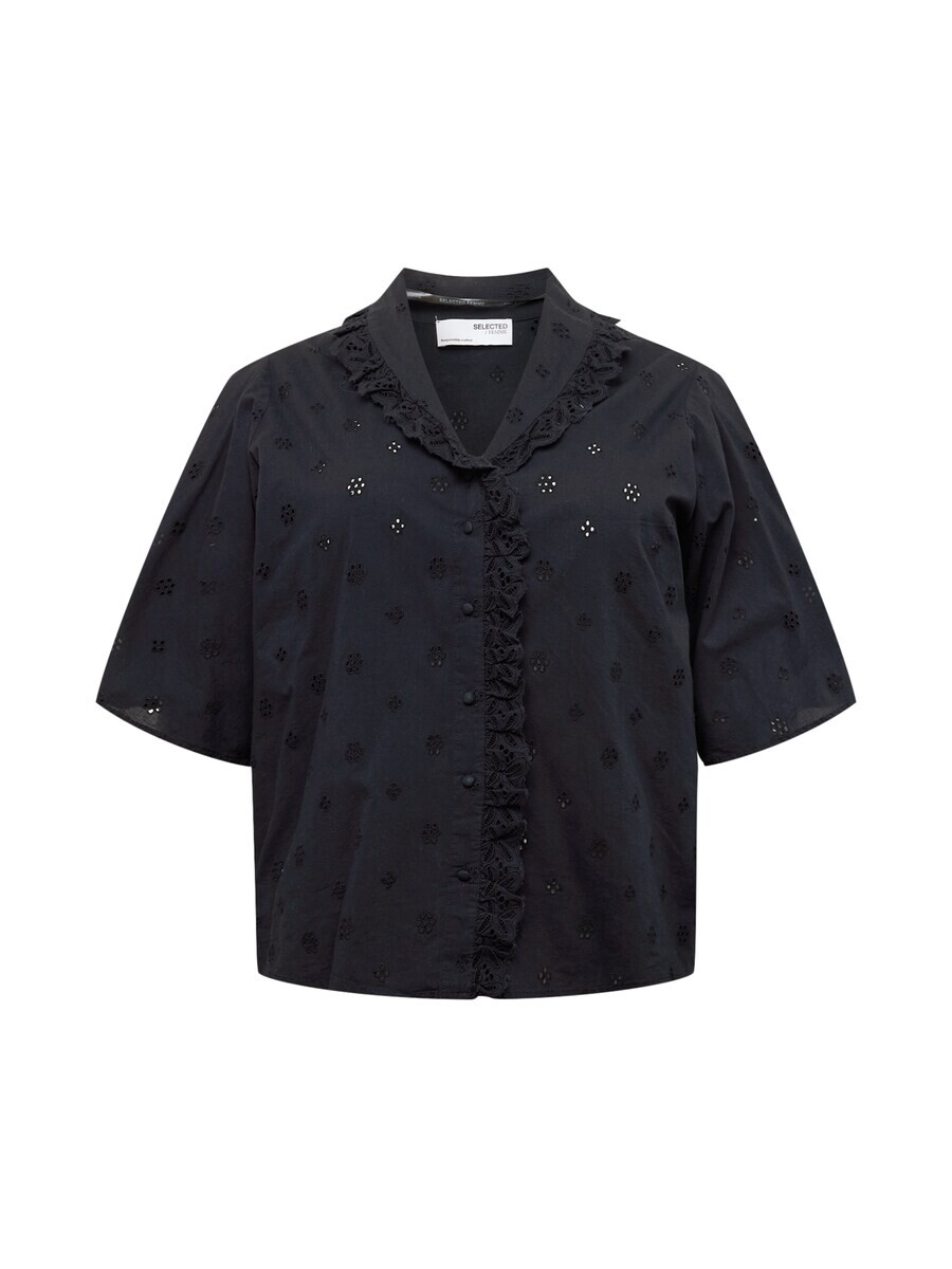 

Блузка с коротким рукавом Selected Femme Curve Blouse Brody, черный
