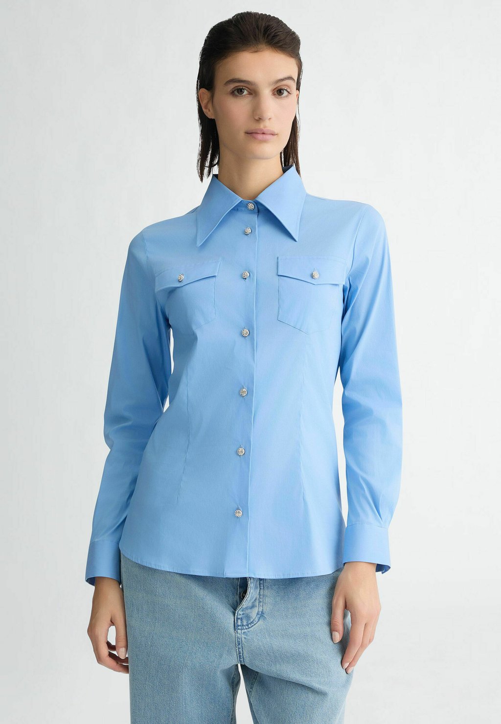 

Блузка на пуговицах WITH BUTTONS LIU JO, синий