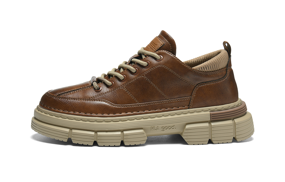 

HLA Рабочие ботинки мужские Low top Black/Red Brown