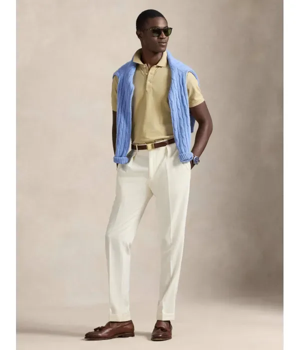 Полюс custom slim fit Polo Ralph Lauren, бежевый — фото 2