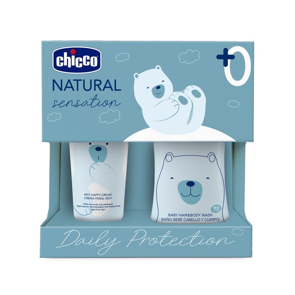 

Chicco, Косметический набор Natural Sensation Daily Protection, 2 шт