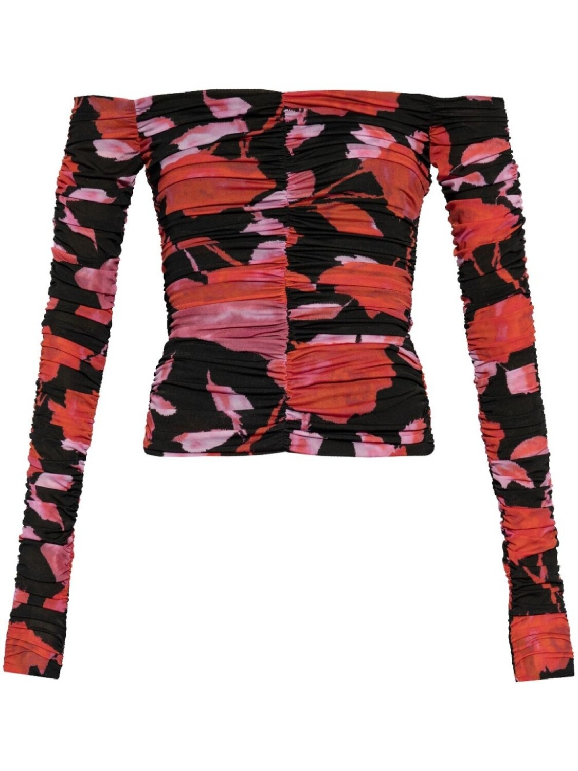 

Топ Blumarine с драпировкой, черный