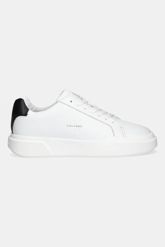 Кроссовки CHUNKY CUPSOLE LACEUP LTH из кожи Calvin Klein, белый — фото 2