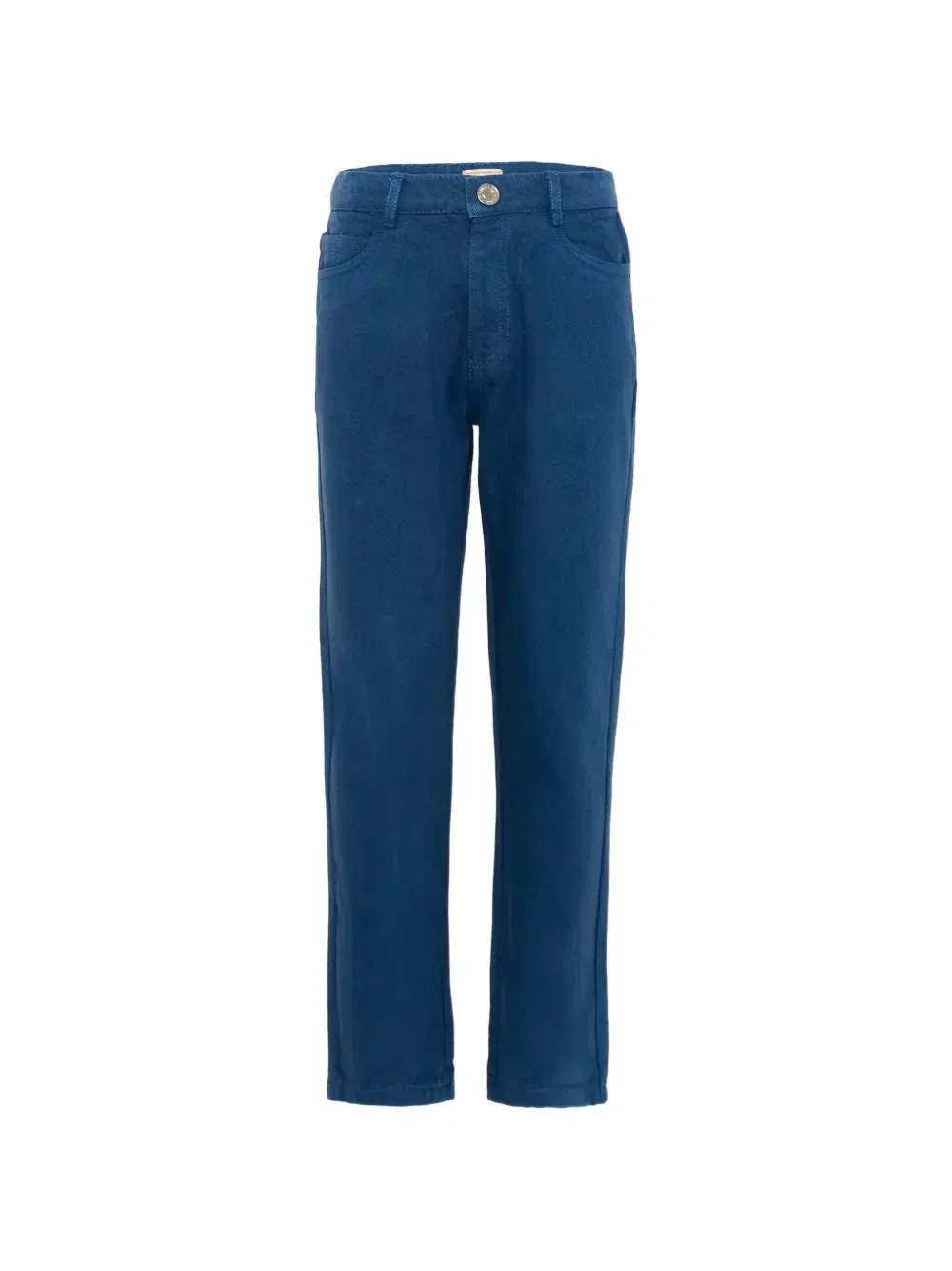 Брюки из хлопка с нашивкой-логотипом Trussardi Junior, синий