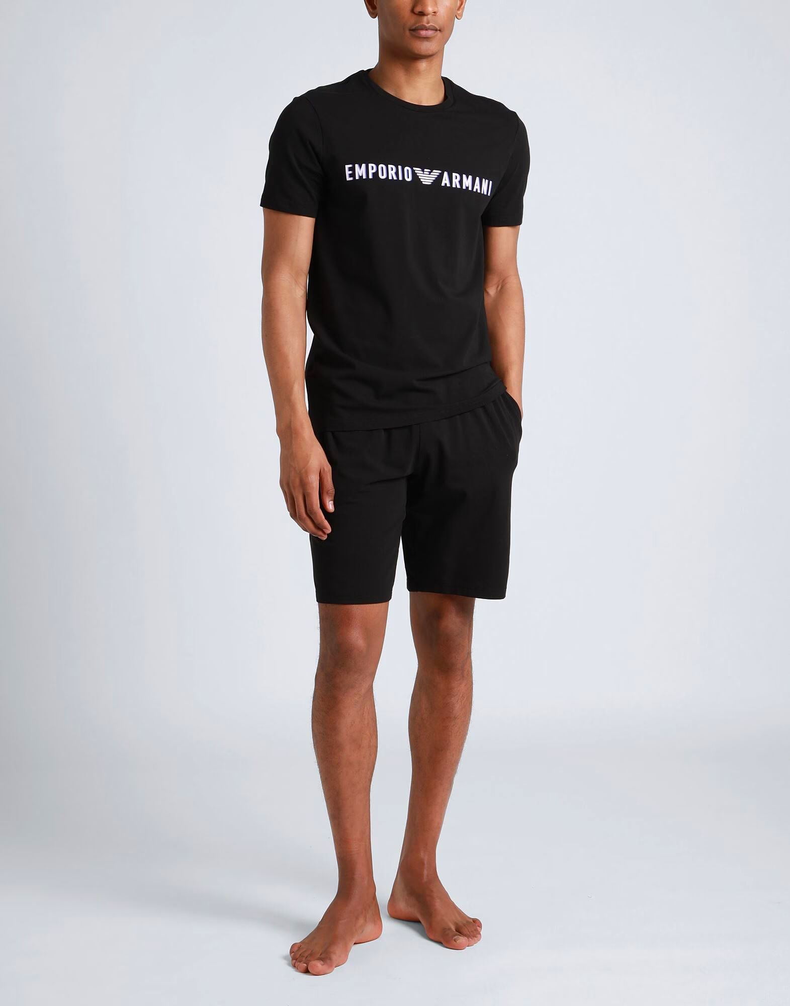 Одежда для сна, комплект Emporio Armani, черный — фото 2
