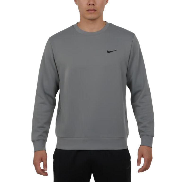 

Nike Мужская толстовка Dri Fit серого цвета с круглым вырезом, средней жесткости, Серый, Nike Мужская толстовка Dri Fit серого цвета с круглым вырезом, средней жесткости