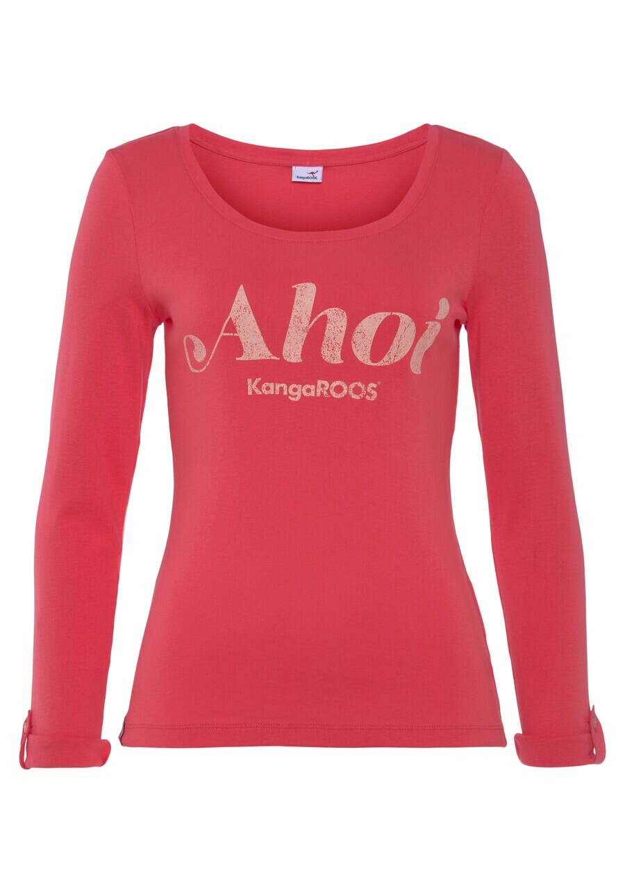 

Лонгслив KangaROOS Shirt, цвет light red