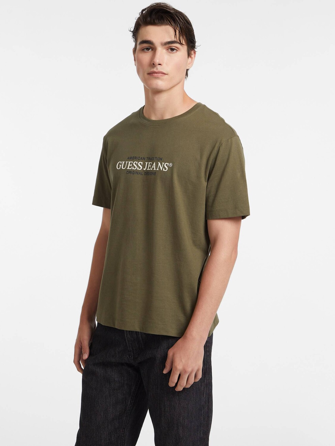 

Футболка Guess Jeans Regular Fit, зеленый