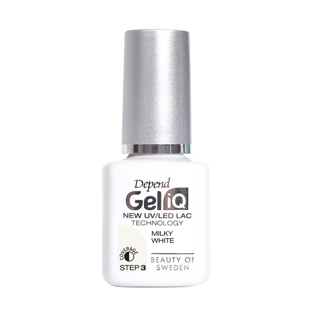 

Гель-Лак для ногтей Gel iq uv/led Depend, цвет milky white, 5 мл