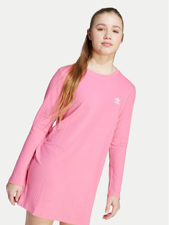 Повседневное платье slim fit JX2850 Adidas, розовый — фото 4