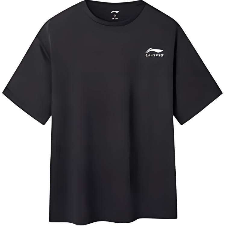 

LINING Футболка мужская черная, Черный, LINING Футболка мужская черная