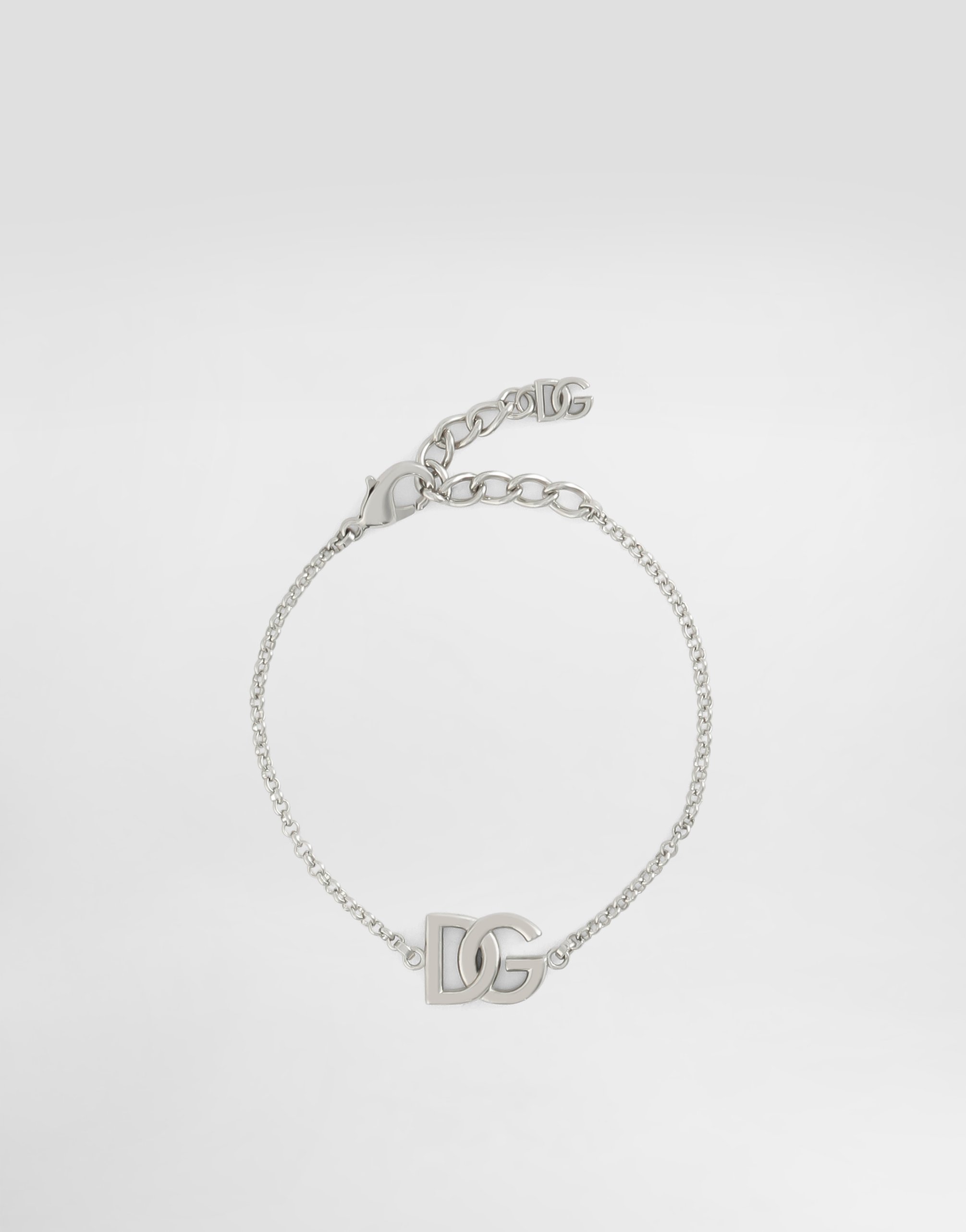 

Браслет-цепочка с логотипом dg Dolce & Gabbana, серебряный