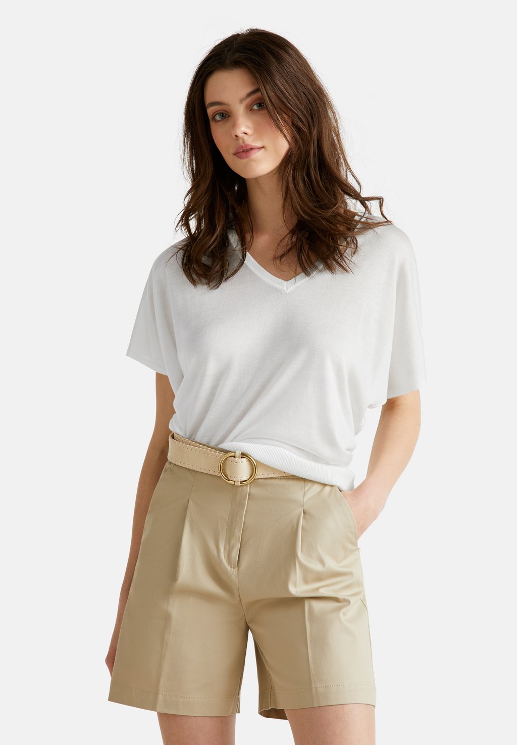 

Базовая футболка SHORT SLEEVE United Colors of Benetton, белый