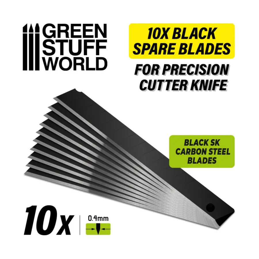 

Черные запасные лезвия 9 мм, Tools - Cutting Tools (Green Stuff World)