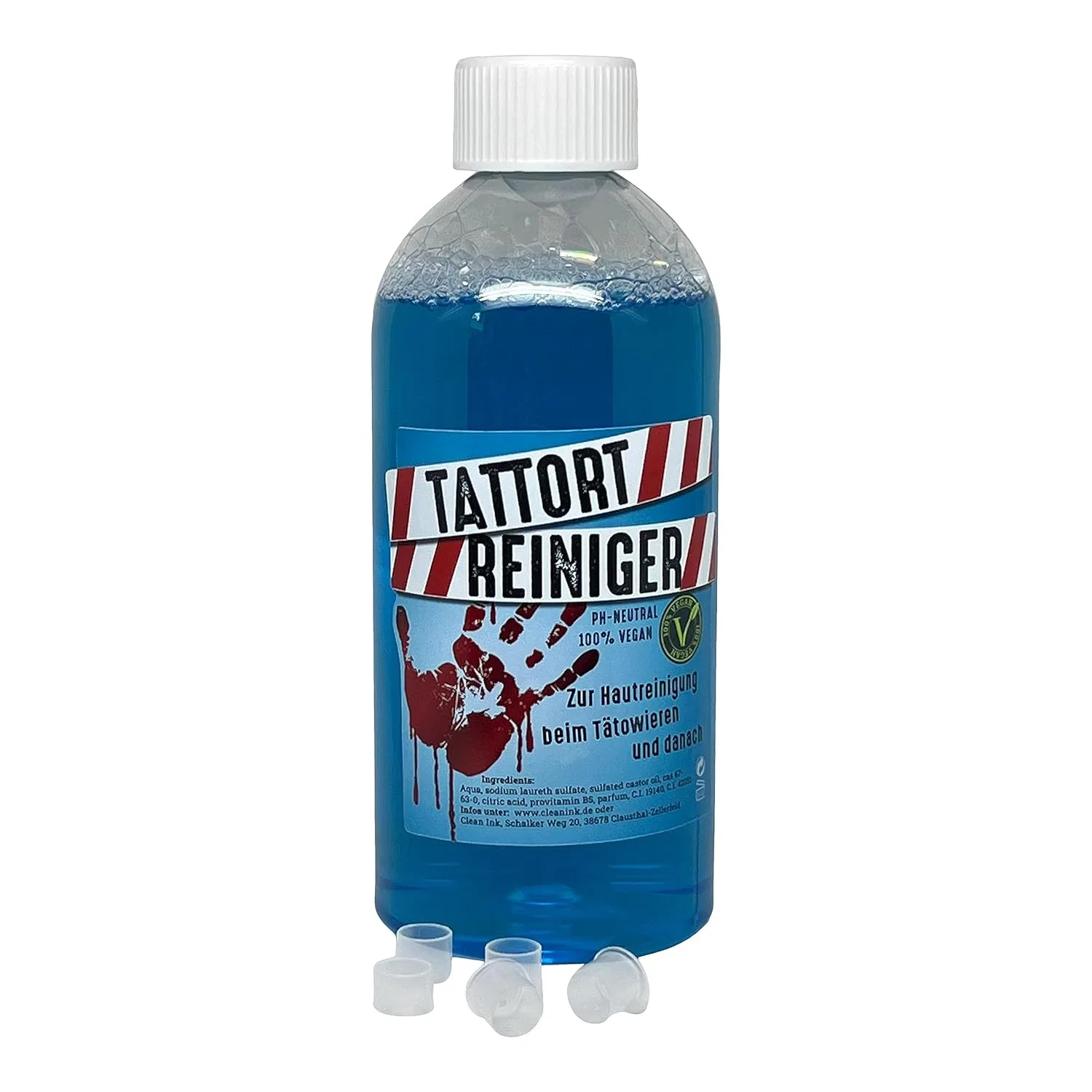 Очиститель для татуировок Clean Ink Tattort Cleaner 500 мл со спреем Han-Sen