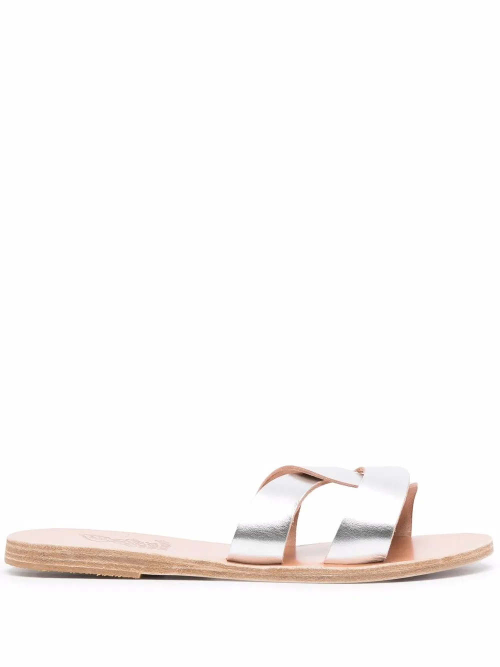 Сандалии с эффектом металлик Ancient Greek Sandals, серебяный