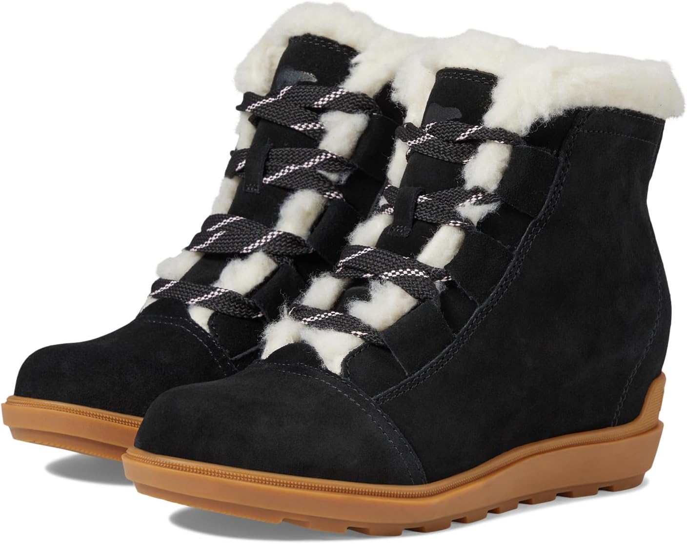 

Ботинки на шнуровке Evie II Cozy SOREL, цвет Black/Gum 2