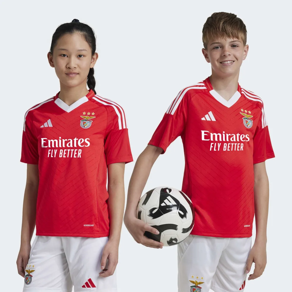 

Детская футболка SL Benfica H Jsy и Adidas, красный