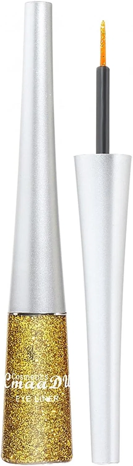 Подводка для глаз Glitter Eyeliner Foreted, блестящая, жидкая