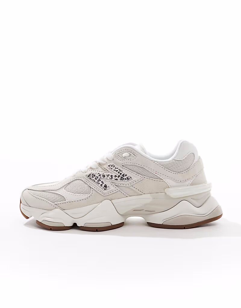 New Balance 9060 бежевого цвета с леопардовым принтом - эксклюзивно для ASOS — фото 2