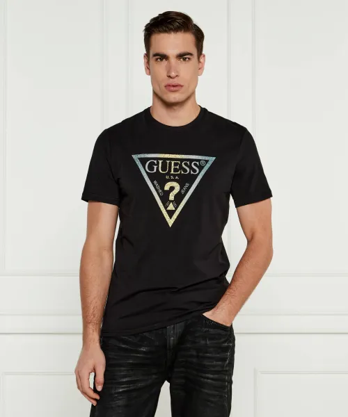 

Футболка Slim fit Guess Jeans, черный