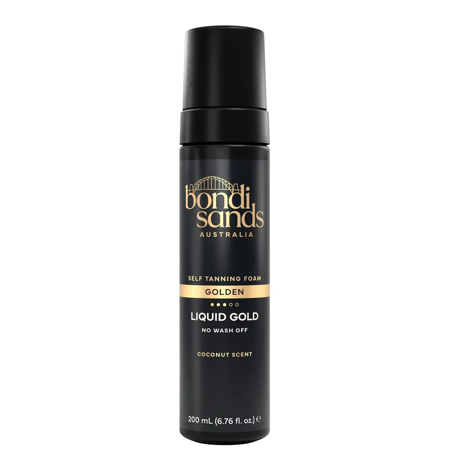 Пенка для автозагара Bondi Sands Liquid Gold | Легкая и быстросохнущая пенка, обогащенная аргановым маслом, обеспечивает увлажненный загар без разводов | 200 мл 208 мл (1 шт.), Gold