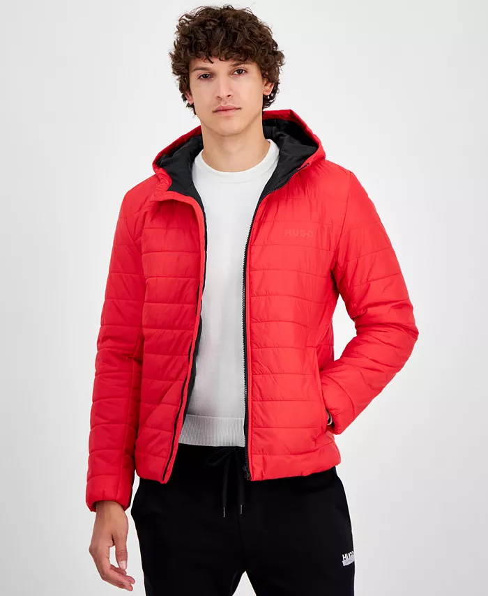 

Мужская куртка Barvi2435 Slim-Fit с стеганой подкладкой на молнии Hugo Boss, красный