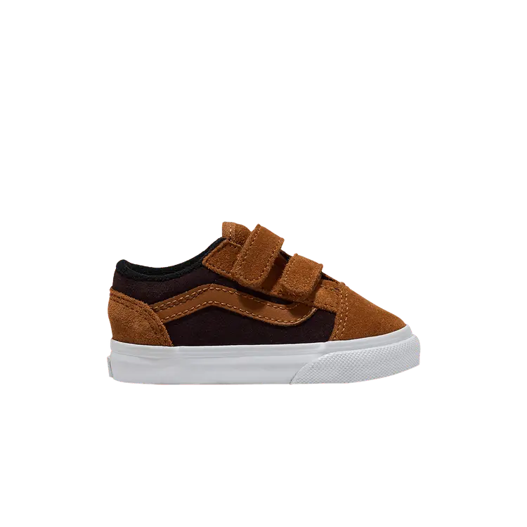 

Кроссовки Vans Old Skool V Toddler Glazed Ginger Brown, коричневый