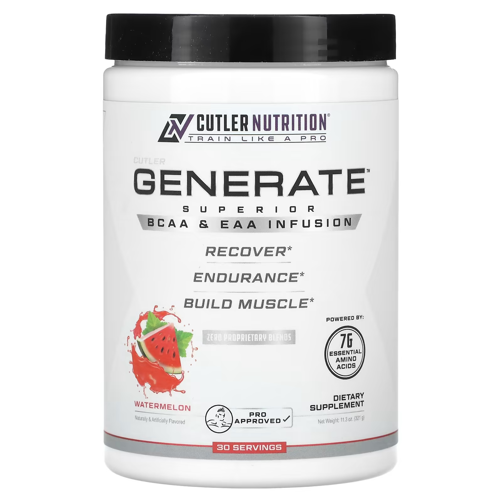 

Добавка Cutler Nutrition Generate Superior BCAA и EAA Infusion арбуз, 321 г