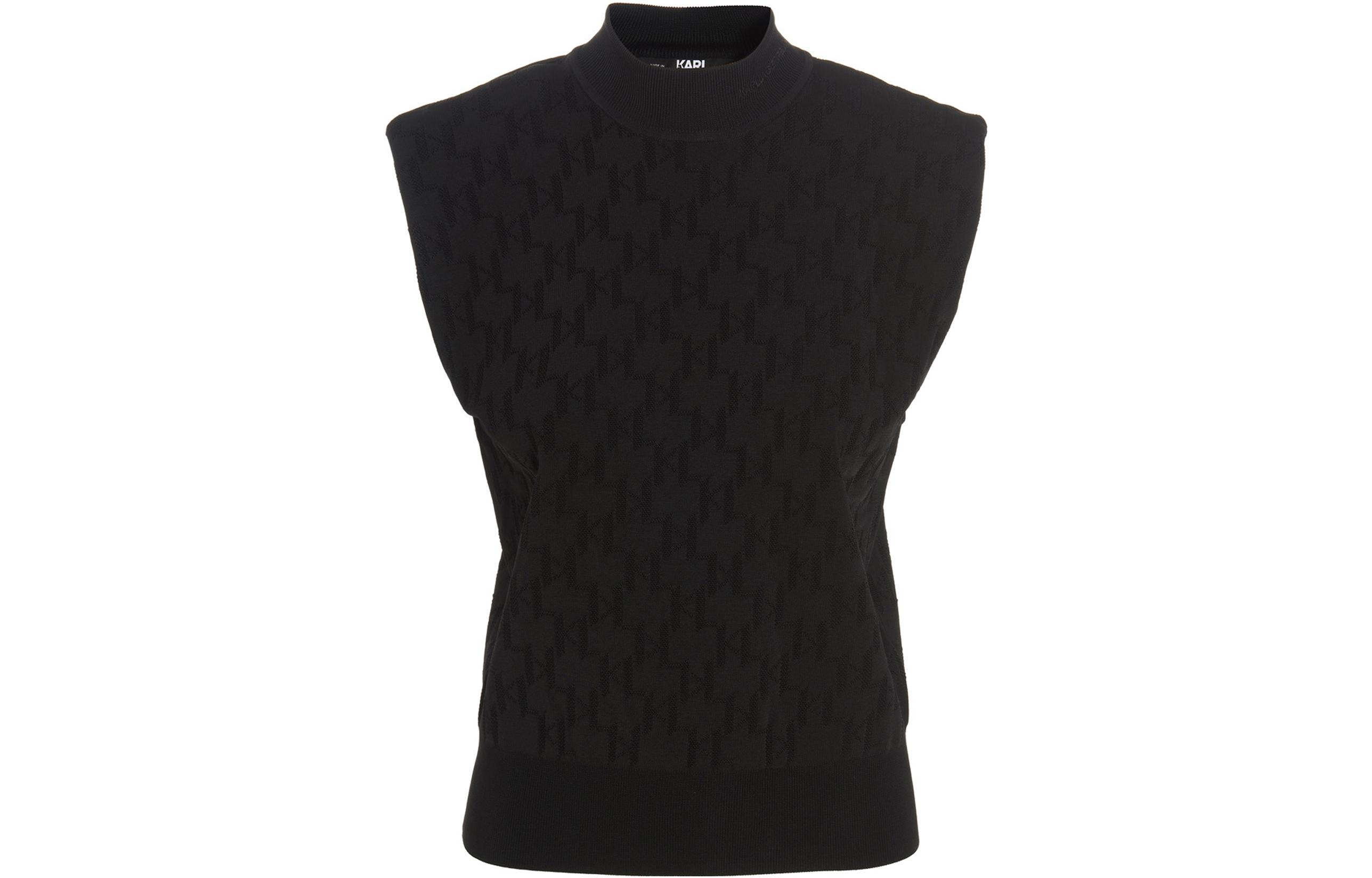 

KARL LAGERFELD Водолазка с монорамным жаккардовым узором KARL LAGERFELD / Karl Lagerfeld Jeans, черный